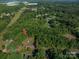 An aerial view shows a tree-lined property with a small shed at 2871 Loviee Rd, Lincolnton, NC 28092