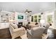 Inviting living room features built-in shelving, a fireplace, and comfortable seating at 4016 Spring Cove Way, Belmont, NC 28012