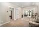 Spacious living room featuring neutral carpeting, recessed lighting, and comfortable seating at 4016 Spring Cove Way, Belmont, NC 28012