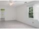 Neutral bedroom with ceiling fan and a window with natural light at 4325 Wolf Pond Rd, Monroe, NC 28112
