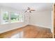 Bright living room boasting hardwood floors and ample natural light at 5421 Princess St, Charlotte, NC 28269
