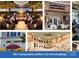 A collage of photos showcases many restaurants are located nearby at 5918 Barrowlands Ct, Charlotte, NC 28210