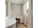 Cozy office nook featuring a built-in desk with drawers and a large window at 709 Cavesson Way, Monroe, NC 28110