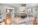 Comfortable living room with hardwood floors, stylish rug and cozy seating at 9238 Deer Spring Ln, Charlotte, NC 28210