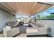 Spacious rooftop deck with ample seating and a shade canopy at 945 Westbrook Dr # A, Charlotte, NC 28202