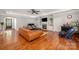 Comfortable living room with a fireplace, built-in shelves, and ample seating at 1010 Nutall Oak Ln, Belmont, NC 28012