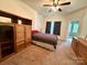Bright bedroom with carpet, ceiling fan and good closet space at 1140 Fern Hill Rd, Mooresville, NC 28117