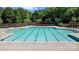 The large community pool with clear water and marked lanes, ideal for swimming and recreation at 12835 Ninebark Trl, Charlotte, NC 28278