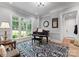 Bright room with a grand piano, large windows with views, and stylish decor at 12835 Ninebark Trl, Charlotte, NC 28278