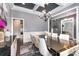 Formal dining room featuring a modern chandelier, neutral paint, and dining set at 16109 Reynolds Dr, Indian Land, SC 29707