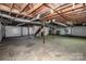 Spacious unfinished basement featuring exposed ductwork and support beams at 175 Triplett Rd, Cleveland, NC 27013