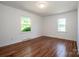 Bedroom features hardwood floors and natural light at 175 Triplett Rd, Cleveland, NC 27013