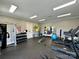 The community gym, equipped with treadmills, weights, and other exercise equipment at 191 Tackle Box Dr, Troutman, NC 28166