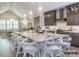 Beautiful kitchen with a large center island, modern lighting, and ample seating and cabinetry at 19329 Youngblood W Rd # 4, Charlotte, NC 28278