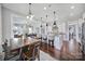 Open concept home with a view of the kitchen, dining room, and living room area at 2025 Masons Bend Dr, Fort Mill, SC 29708