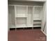 Close up view of white closet shelving inside wardrobe at 222 Brevard St, Statesville, NC 28677