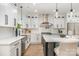 Beautiful kitchen with white cabinets, stainless steel appliances, and a center island at 2224 Highland St, Charlotte, NC 28208