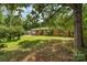 Quaint brick home nestled among mature trees with a lush front lawn at 2718 Ridgewood Ln, Rock Hill, SC 29730