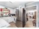 Spacious kitchen featuring stainless steel refrigerator and white cabinets at 2718 Ridgewood Ln, Rock Hill, SC 29730