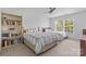 Bedroom with twin beds, a bookcase, and a ceiling fan at 312 Farm Springs Dr, Mount Holly, NC 28120