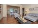Open living space flowing into the dining area with hardwood floors and plenty of light at 321 W Bank St, Salisbury, NC 28144