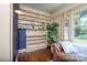 Cozy office features custom built-in shelves, hardwood floors, and plenty of natural light at 321 W Bank St, Salisbury, NC 28144