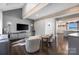 Cozy living room with a view into a modern kitchen at 3386 Governors Island Dr, Denver, NC 28037