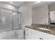 Bathroom featuring a tub and shower combination and modern vanity at 4429 Cameron Oaks Dr, Charlotte, NC 28211