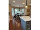 Charming breakfast nook features a bay window, hardwood floors, and cozy seating at 504 Johnsfield Rd, Shelby, NC 28150