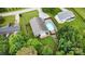Backyard features a sparkling pool, a shaded patio, and a full privacy fence at 5252 Ramblewoods Ave, Claremont, NC 28610