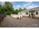 Backyard featuring above ground pool and a gravel area at 5252 Ramblewoods Ave, Claremont, NC 28610