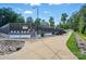 Well-maintained tennis court and parking area at 5718 Bardsey Ct, Matthews, NC 28104