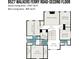 Second floor plan featuring bedrooms, baths, office, walk in closets, laundry, and attic storage at 9527 Walkers Ferry Rd, Charlotte, NC 28214