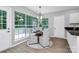 Breakfast nook with bright light from large windows and a deck just outside at 101 Creekside Dr, Fort Mill, SC 29715