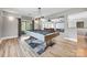 Spacious game room featuring a pool table, bar, and a seating area with a large projector screen at 10452 Quiet Bay Ct, Charlotte, NC 28278