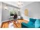 Office space with hardwood floors, natural light, desk and computer at 10452 Quiet Bay Ct, Charlotte, NC 28278