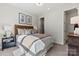 Cozy bedroom with neutral decor, plush carpeting, and a comfortable queen-sized bed at 1102 Sugar Creek Rd, Indian Land, SC 29707