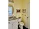 Bathroom features granite countertops, a decorative sink, and stylish fixtures at 112 Paradise Hills Cir, Mooresville, NC 28115