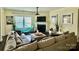 Cozy living room with a fireplace, comfortable seating, and a relaxing ambiance at 112 Paradise Hills Cir, Mooresville, NC 28115