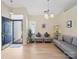 Bright entryway with a welcoming bench, neutral tones, and modern decor touches at 11332 Ridge Oak Dr, Charlotte, NC 28273