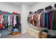 Walk-in closet with custom organization system offering ample space for storage at 1360 Dali Blvd, Mount Holly, NC 28120