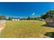 Large backyard with fenced area, garage, and deck space at 1560 Springlake Rd, York, SC 29745