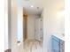 Hallway bathroom with tiled floors, a glass enclosed shower and vanity with sink at 1817 Augustine St, Monroe, NC 28112