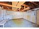 Interior view of the detached garage, showing the unfinished walls and exposed beams at 1924 Lakeview Dr, Rock Hill, SC 29732