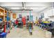 Spacious garage featuring ample storage, tools, and workspace; a haven for hobbyists and mechanics alike at 229 River Birch Cir, Mooresville, NC 28115