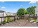 Outdoor deck overlooking green space providing a serene and private outdoor living space at 245 Rock Ridge Ln, Mount Holly, NC 28120