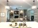 Open concept living room with a fireplace and built-in shelving at 3201 Johnny Cake Ln, Charlotte, NC 28226
