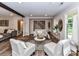 Bright living room with wood flooring, large windows, and stylish furniture at 4711 Truscott Rd, Charlotte, NC 28226