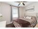 Cozy bedroom featuring a ceiling fan, natural light, and hardwood floors at 4855 Saluda Rd, Rock Hill, SC 29730