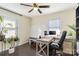 Bright office space with desk, dual monitors, large whiteboard and natural light at 4855 Saluda Rd, Rock Hill, SC 29730